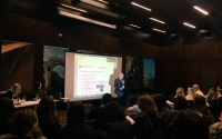 Alberto Cabezas durante el Seminario Internacional &ldquo;Pr&aacute;cticas, experiencias y estrategias en Ciencia Abierta en Iberoam&eacute;rica"
